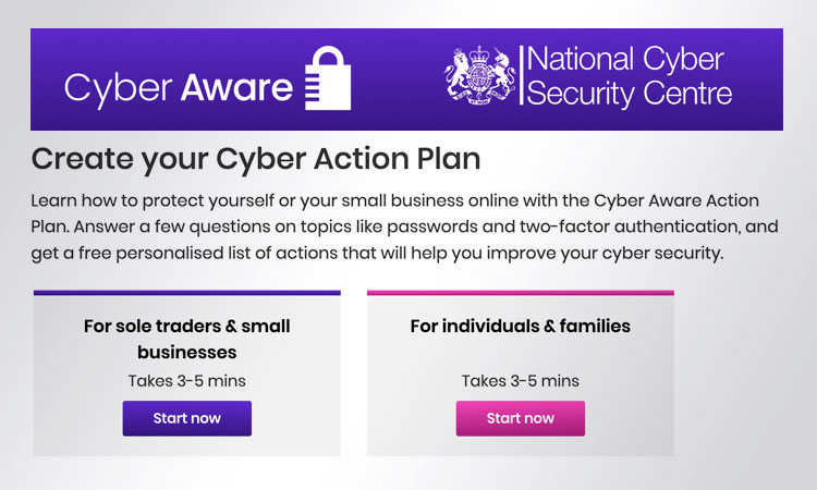Cyber Aware - Create your Cyber Action Plan