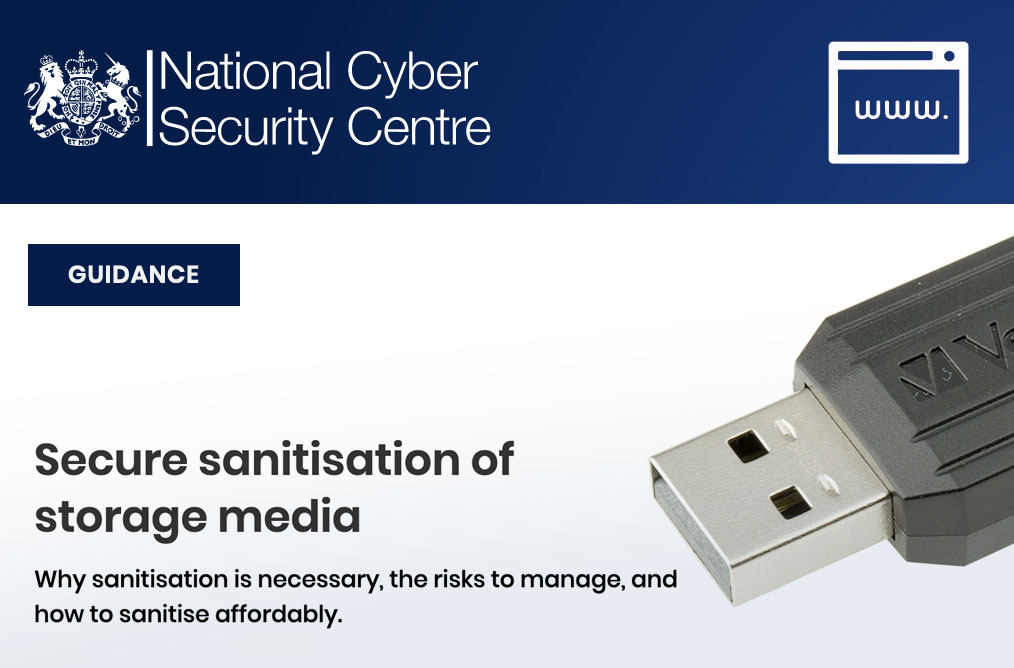 Secure sanitisation of storage media