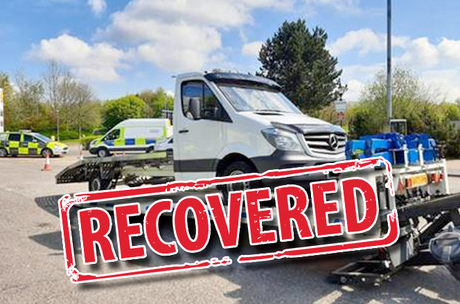 SUSPECTED MACHINERY THEFT PICKUP RECOVERED