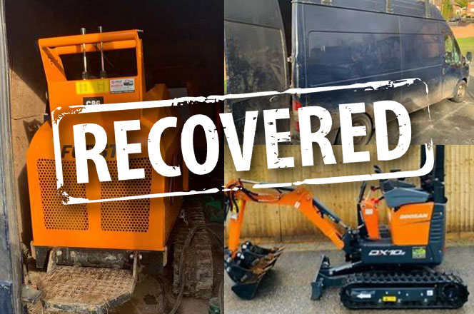 CANTRACK AND NaVCIS RECOVERS TWO STOLEN MACHINES