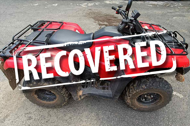 NCATT AND NaVCIS AID IN RECOVERY OF HONDA QUAD BIKE IN BULGARIA