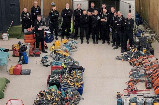 KENT POLICE BUST TOOL THEFT RING