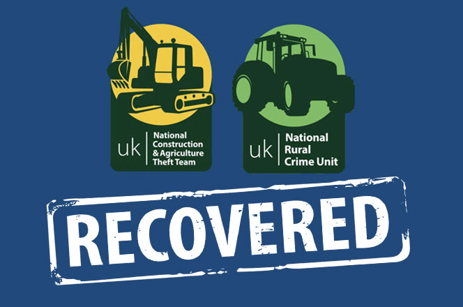 NCATT HAVE HAD ANOTHER SUCCESSFUL MONTH OF RECOVERING STOLEN EQUIPMENT!