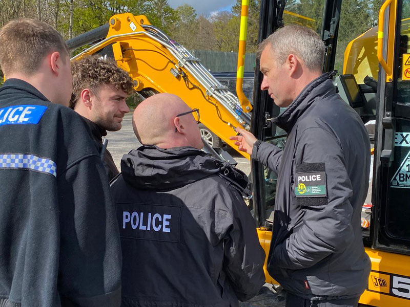 POLICE AND INDUSTRY PARTNERED TOGETHER FOR A SPECIAL POLICE TRAINING EVENT IN SCOTLAND
