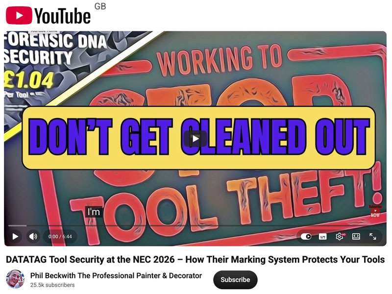 FEATURE VIDEO - DATATAG Tool Security at the NEC 2026 – How Their Marking System Protects Your Tools