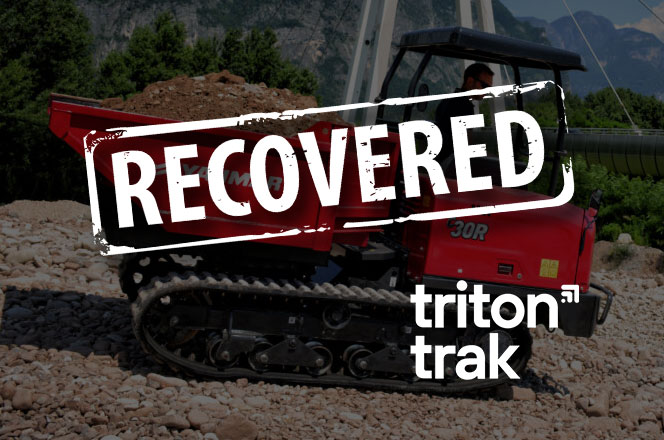 TRITONTRAK RETURNS ANOTHER STOLEN MACHINE TO ITS OWNER