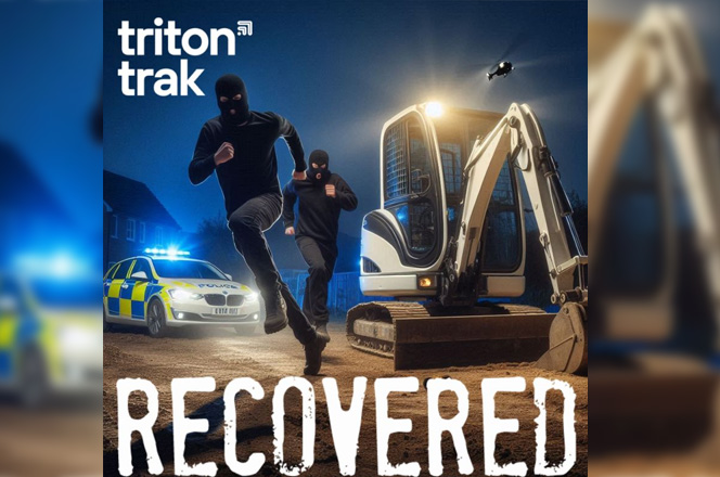 TRITONTRAK HELP A MIDLANDS-BASED GROUNDWORKS COMPANY PREVENT THE THEFT OF A MINI DIGGER