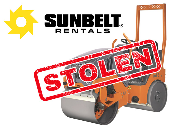 THEFT ALERT - STOLEN SUNBELT ROLLER
