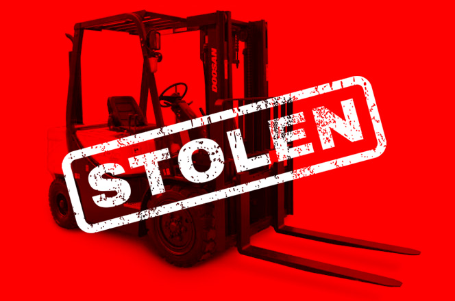 THEFT ALERT - STOLEN DOOSAN D30GX FORKLIFT