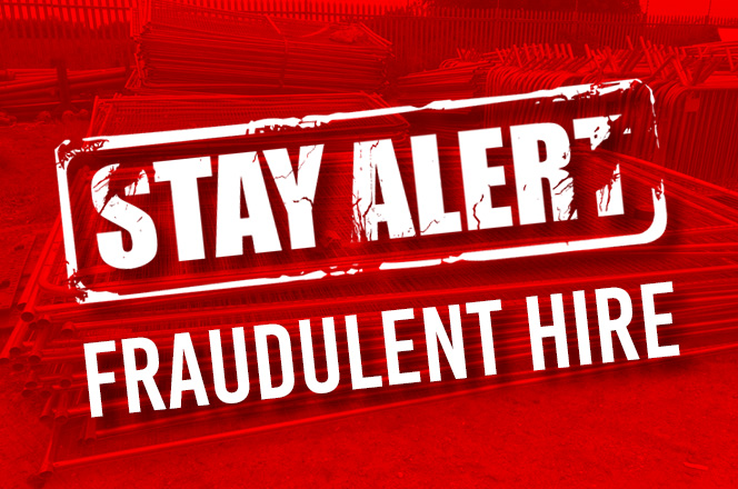 STAY ALERT - FRAUDULENT HIRE