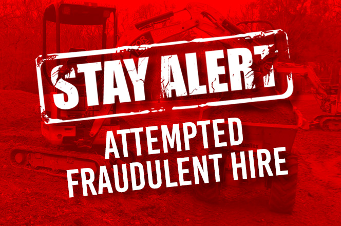 STAY ALERT - ATTEMPTED FRAUDULENT HIRE