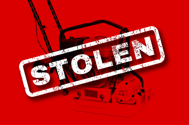 PLATE COMPACTOR STOLEN IN GREATER MANCHESTER!