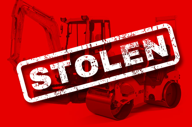 STOLEN PLANT HAMM TANDEM ROLLER AND 3T EXCAVATOR