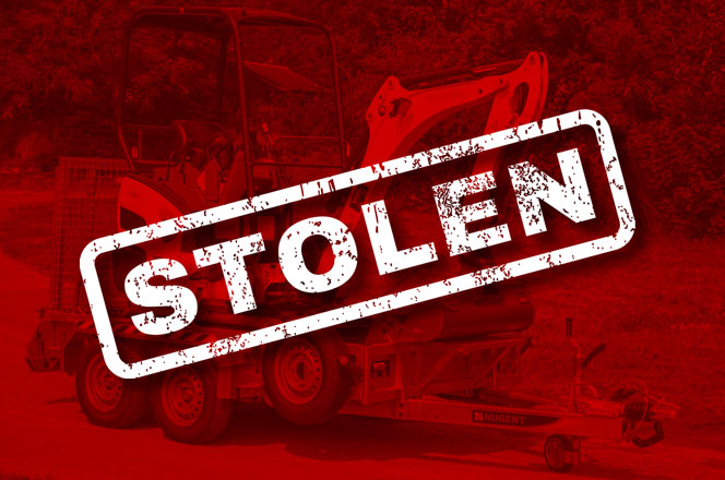 STOLEN - EXCAVATOR AND TRAILER