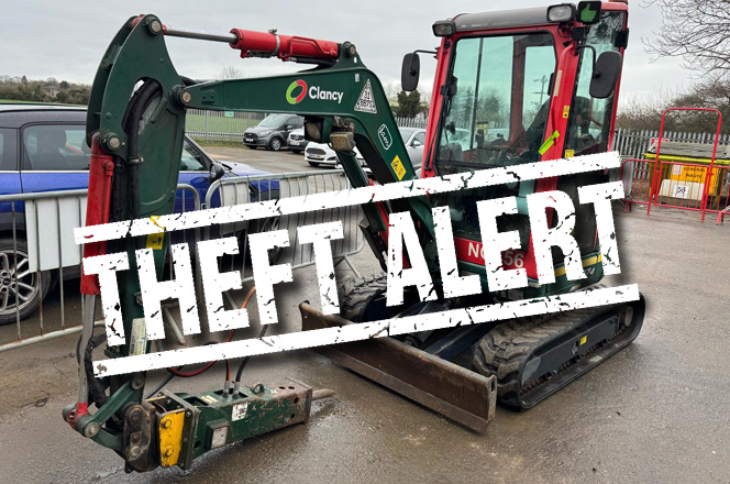 STOLEN KUBOTA 3 TONNE EXCAVATOR!