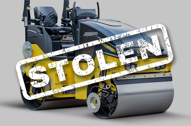 THEFT ALERT - STOLEN BOMAG ROLLER