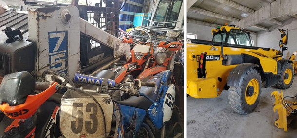 Stolen Plant and Motorcycles