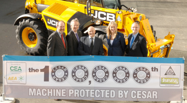 JCB BUILD 100,000TH CESAR REGISTERED MACHIN